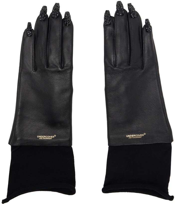 Photo: UNDERCOVER Black Fingernail Gloves