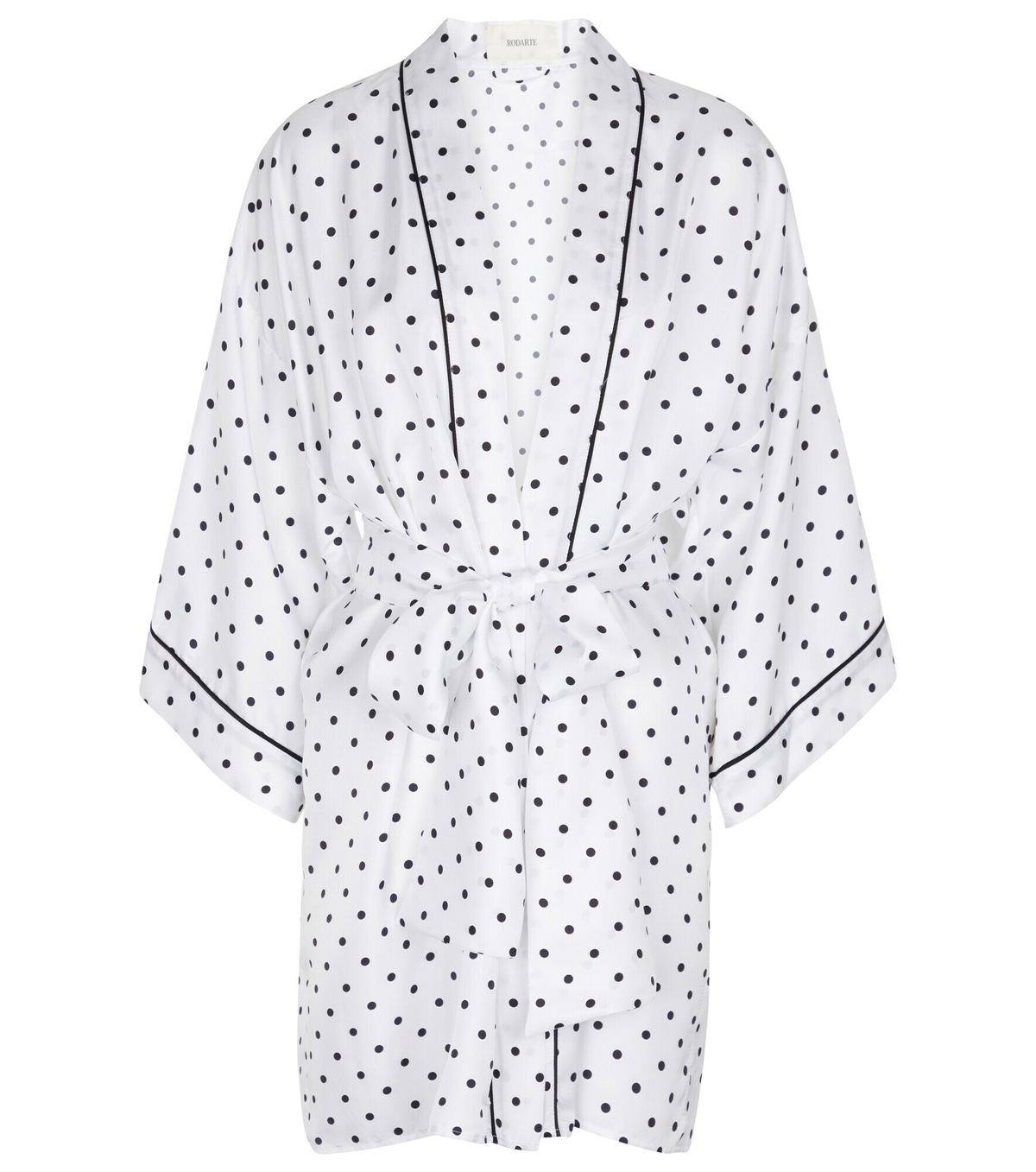 Rodarte - Polka-dot silk twill robe