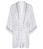 Rodarte - Polka-dot silk twill robe