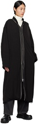 Jil Sander Black Double-Layer Coat