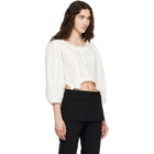 Sandy Liang White Palisade Blouse