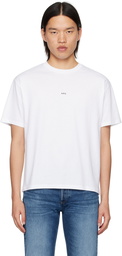 A.P.C. White Boxy Printed Micro Logo T-Shirt