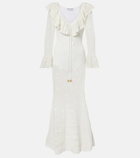 Self-Portrait Embellished midi dress