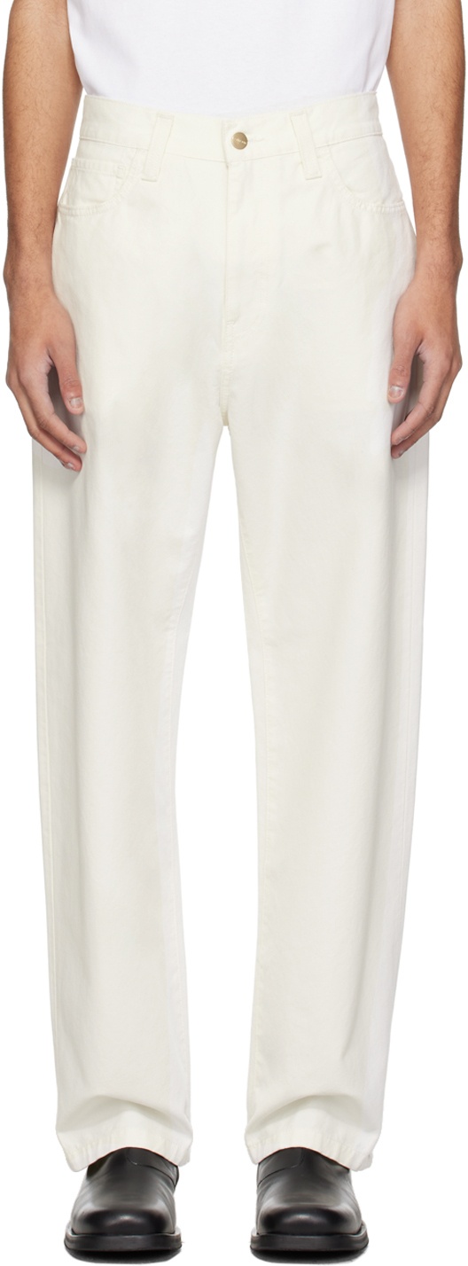 Carhartt Work In Progress White Landon Trousers Carhartt WIP