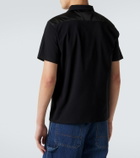 Prada Re-Nylon-trimmed cotton-blend polo shirt