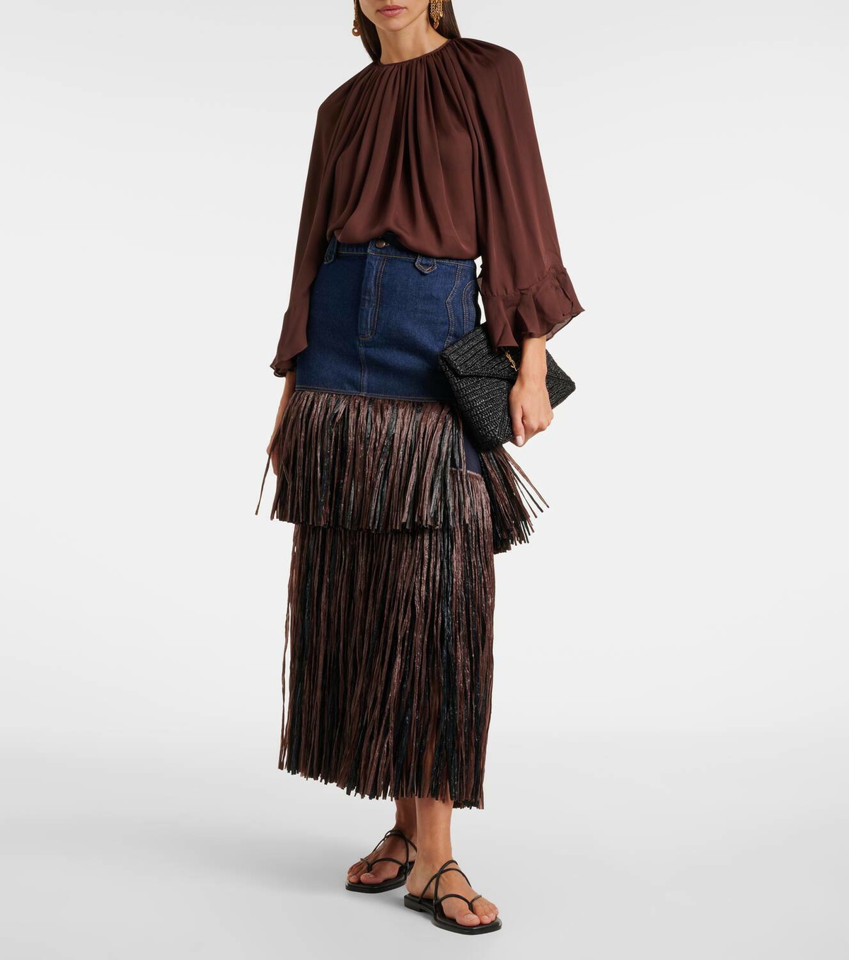 Johanna Ortiz Silk georgette blouse
