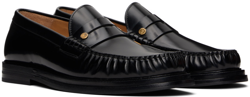 Dunhill Black Rivet Loafers