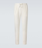 Ralph Lauren Purple Label Silk and linen straight pants