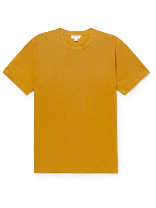 Photo: SUNSPEL - Riviera Cotton-Jersey T-Shirt - Yellow