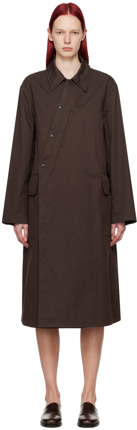 Photo: LEMAIRE Brown Asymmetrical Coat