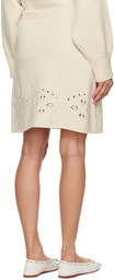 Chloé Beige Rib Miniskirt