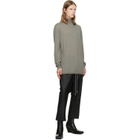 Rick Owens Black Tower Drawstring Cropped Leather Pants