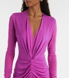 Diane von Furstenberg Hades gathered jersey midi dress