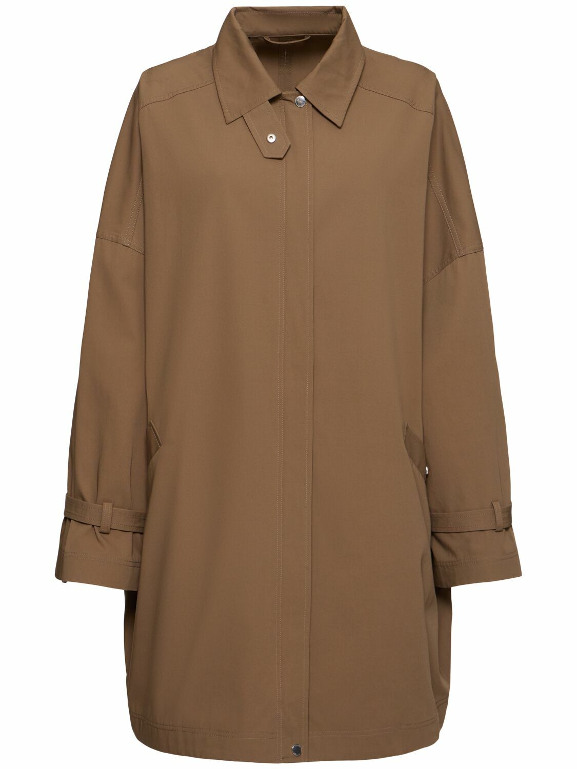 ジャケット Toteme Oversize organic cotton trench coat Oversized trench jacket hazel – TOTEME