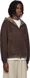 MMIC Brown Dusk Zip Up Hoodie