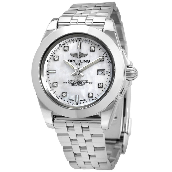 Photo: Breitling Galactic 32 Sleek Quartz Diamond Ladies Watch W71330121A1A1