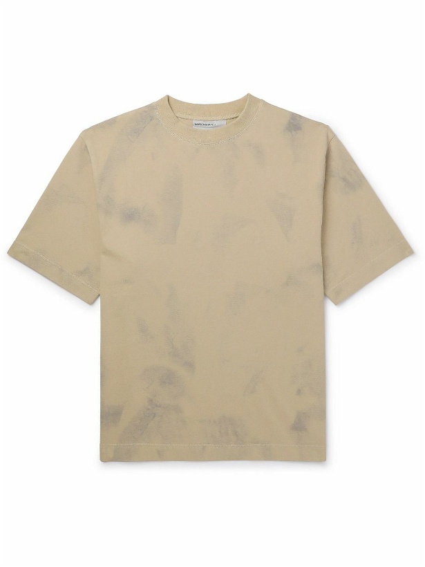 Photo: HAYDENSHAPES - Volume Tie-Dyed Cotton-Jersey T-Shirt - Brown