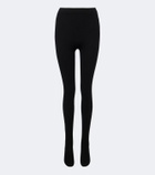 Nour Hammour Whit cashmere and wool tights