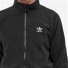 Adidas Men's Trefoil Full-Zip Fleece Jacket in Black