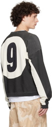 424 Black Soccer Knit Sweater