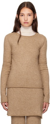 Lauren Manoogian Tan Crewneck Sweater