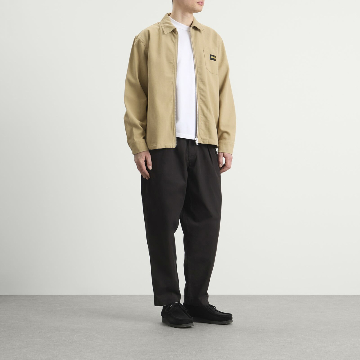 Stan Ray Men's Cord Zip Shirt in Eucalyptus Bedford Cord