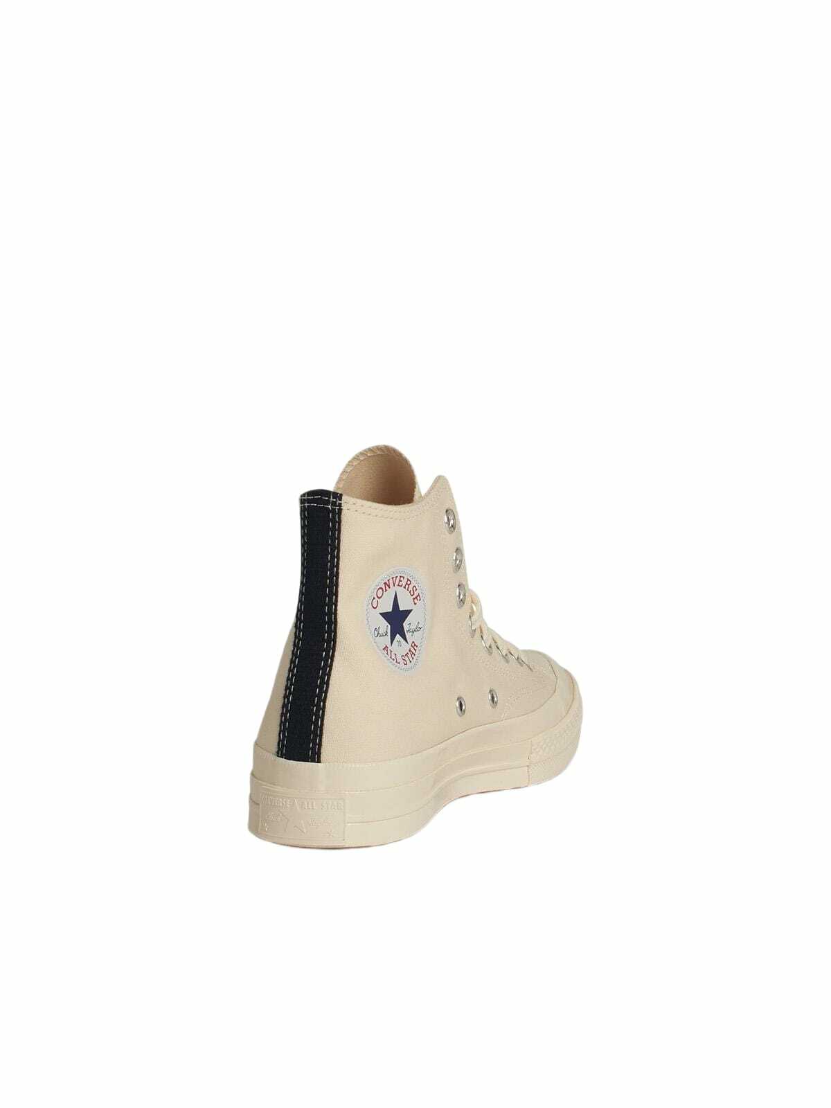 Comme des Garçons Play Beige Tela Sneakers