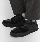 AMI - Suede and Leather Sneakers - Black