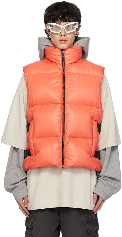 Photo: Givenchy Orange Buckle Down Vest