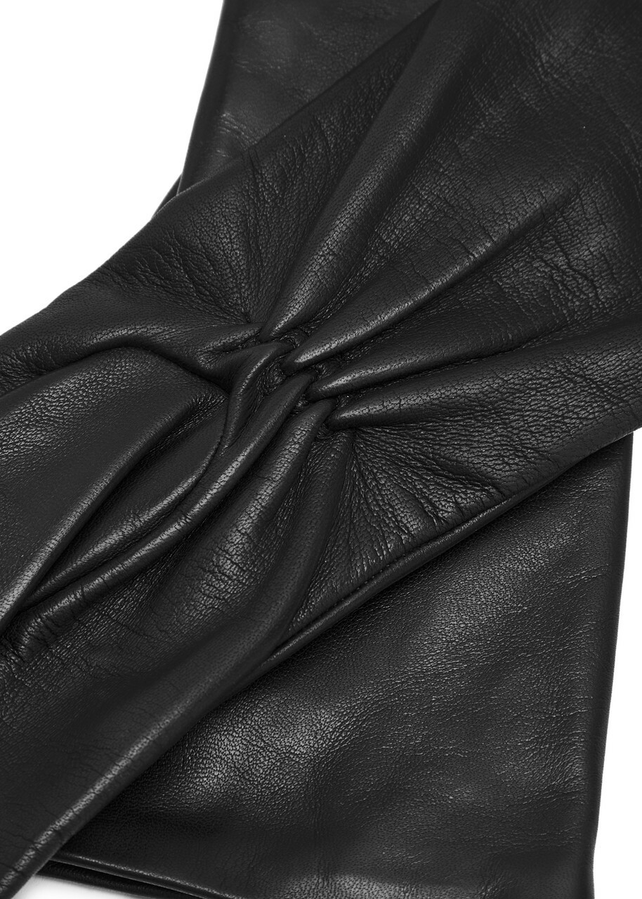 Toteme Leather Gloves Black