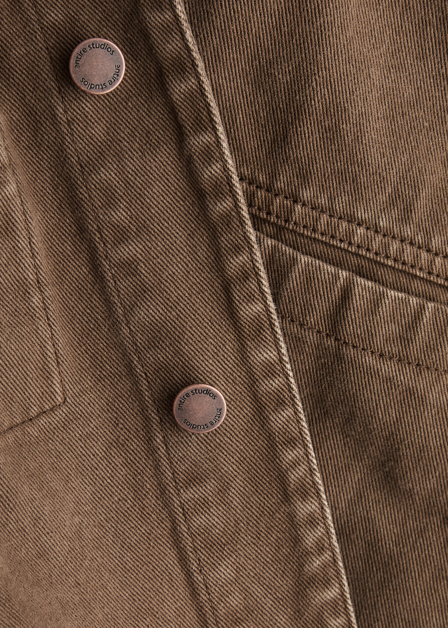 Entire Studios Gem Denim Jacket Brown