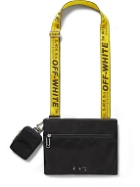 Off-White - Off-Core Faux Leather-Trimmed Nylon Messenger Bag