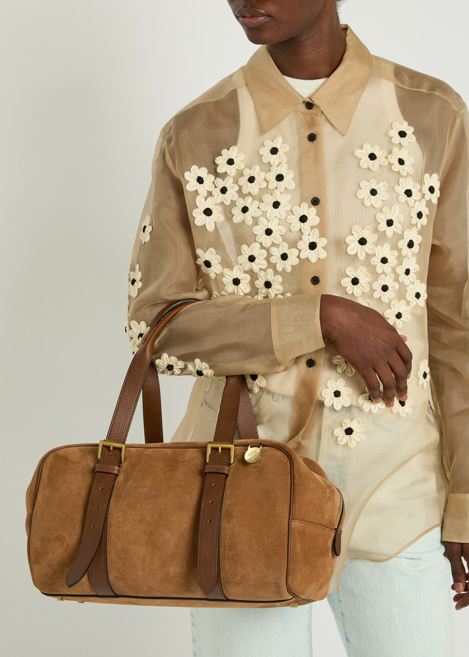 Mulberry Boston Suede Shoulder bag - Tan - One Size