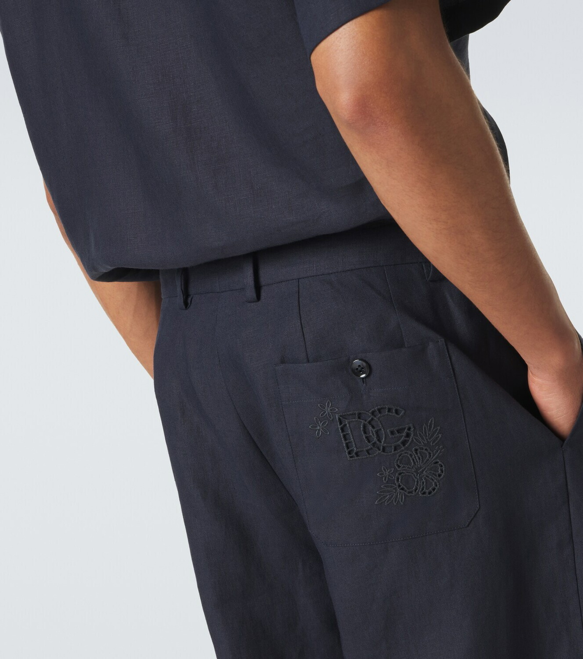 Dolce&Gabbana Linen tapered pants Dolce & Gabbana