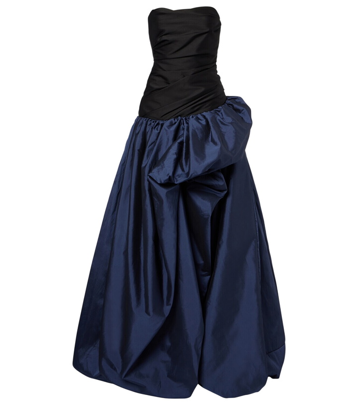 Photo: Marmar Halim Draped off-shoulder corset gown