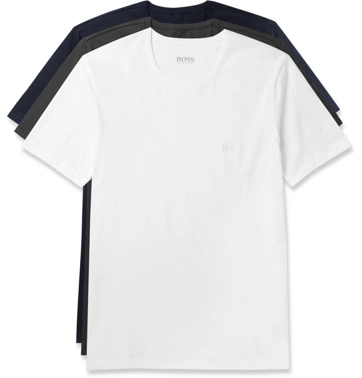 Photo: Hugo Boss - Three-Pack Cotton-Jersey T-Shirts - Men - Multi