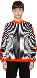 Henrik Vibskov Black & White Mock Neck Sweater