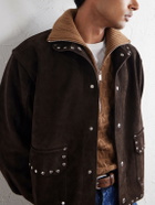 BODE - Studded Suede Jacket - Brown