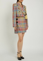 Vivienne Westwood Checked Cropped Wool Jacket Multicoloured 1