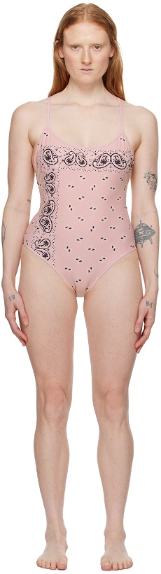 Photo: Palm Angels Pink Paisley Swimsuit