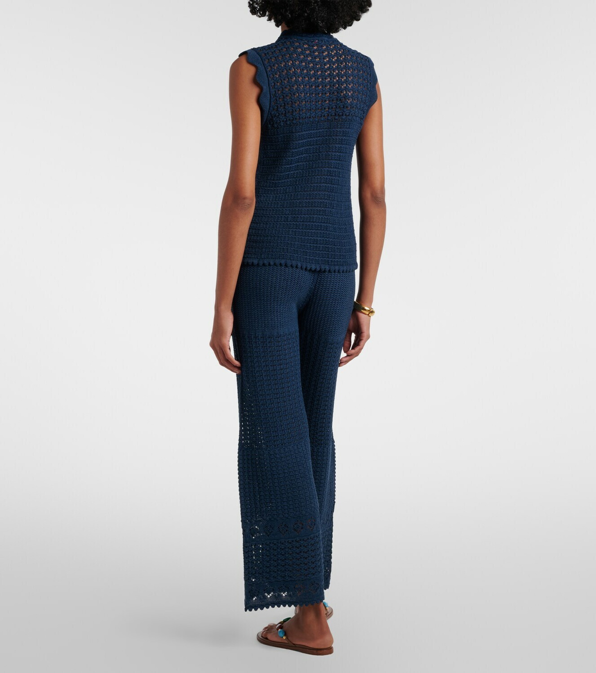 Eres Emblème open-knit straight pants