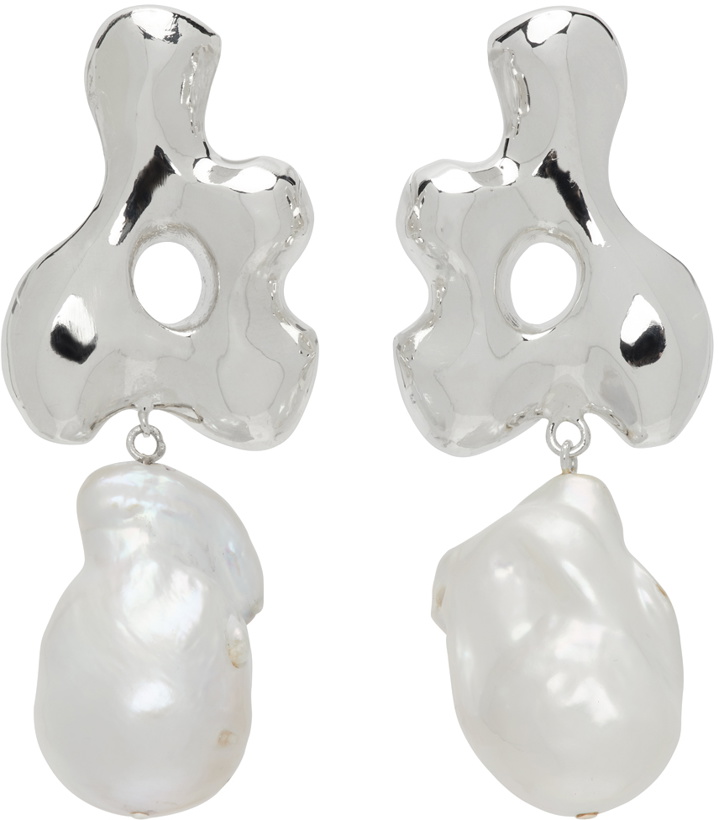 Photo: AGMES Silver Simone Bodmer Turner Edition Pearl Baroque Earrings