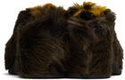 Dries Van Noten Brown & Yellow Platform Clogs