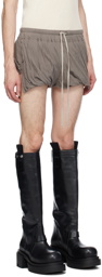 Rick Owens Gray Minimal Shorts