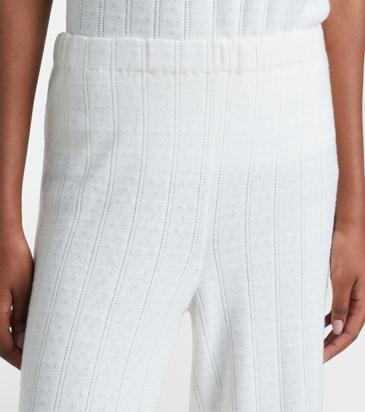 Lisa Yang Shannen cotton and cashmere wide-leg pants