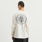 END. Leisure Long Sleeve T-Shirt in Smoke White