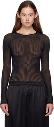 WARDROBE.NYC Black Rosie Huntington-Whiteley Edition Web Bodysuit