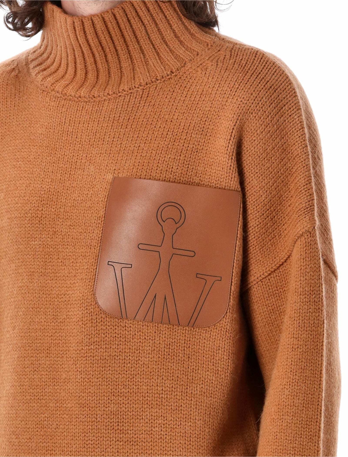 【送料&関税込】J.W. Anderson Leather Patchpocket High Neck J.W. Anderson Leather Patchpocket High Neck Knit JW Anderson