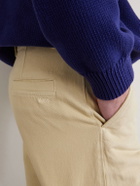 A.P.C. - Ville Cropped Straight-Leg Cotton-Gabardine Chinos - Neutrals