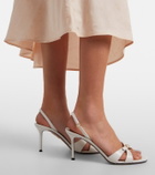 Aquazzura Iza leather slingback sandals